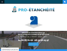 Tablet Screenshot of pro-etancheite.com